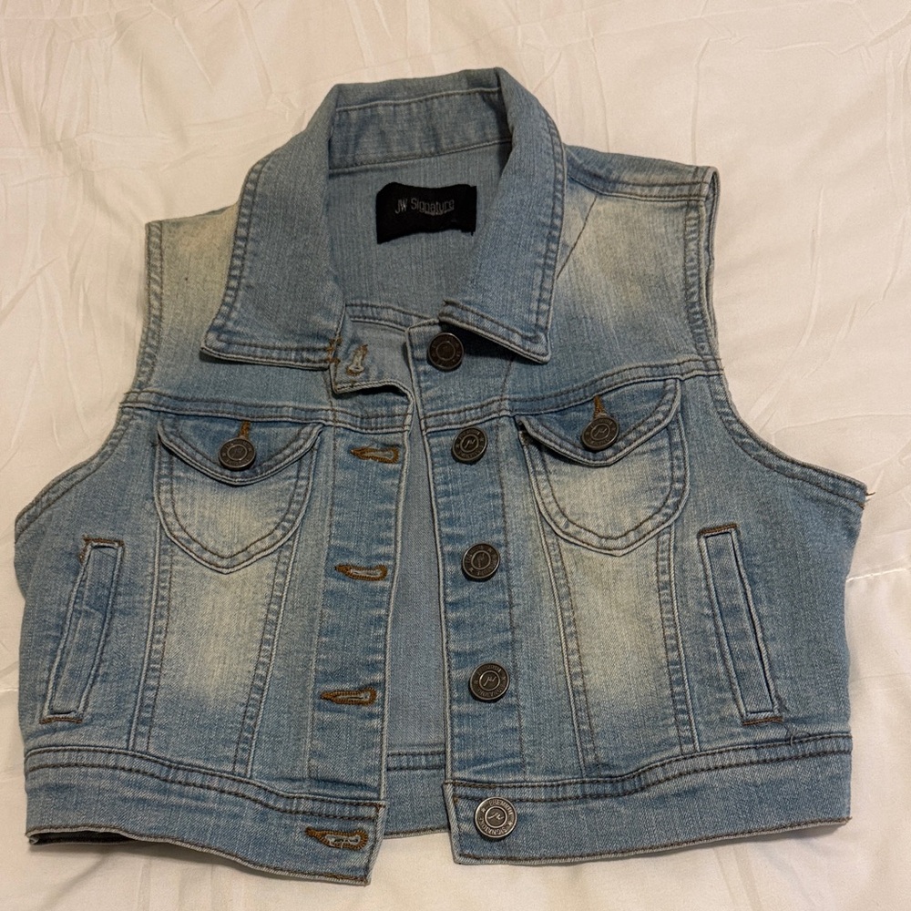 Blue Denim Vest
